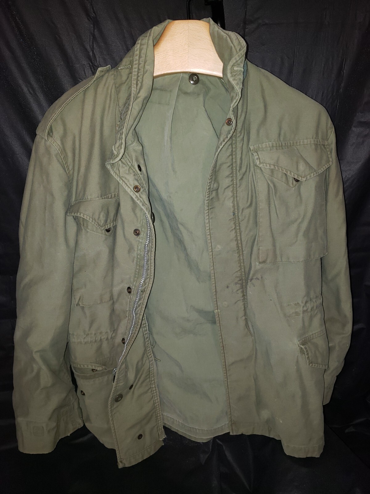 vintage 1969 military VIETNAM field coat L/XL us army… Gem