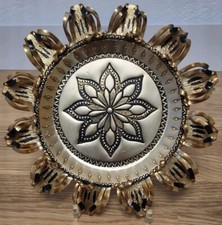 ddr Wandteller Goldfarbig