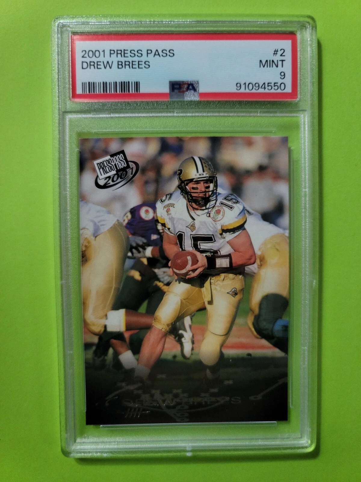 Drew Brees trading card