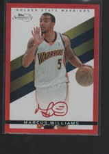 MARCUS WILLIAMS 2008-09 TOPPS SIGNATURE SERIES RED CARD #TS-MW  /869