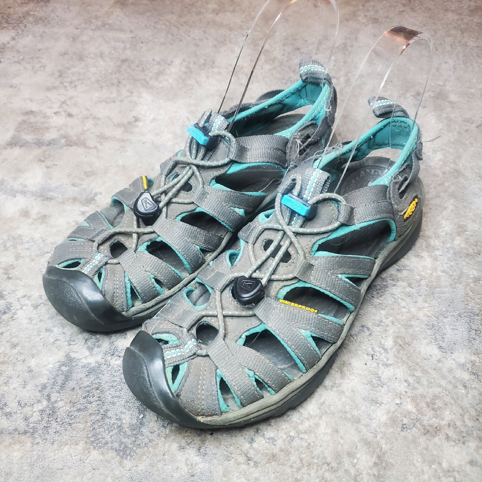 Keen Whisper sandali donna 6 5 scarpe da trekking acqua grigio turchese 1003717