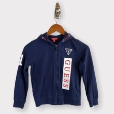 Guess Kids Logo Zip Through Hoodie