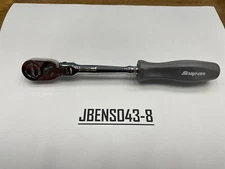 Snap-on Tools NOS DARK TITANIUM 1/4" Drive Hard Grip Long Flex Ratchet THLFD72DT