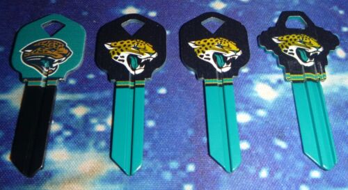 Jacksonville Jaguars Large Logo House Key NFL Lot of 4 Keys Neu