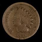 Indian Head Cent. 1859 Choice Good. Lot # 9049-46-001