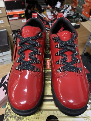 supreme Timberland EUROHIKER 26.0㎝ SUPREME X TIMBERLAND EURO HIKER LOW MEDIUM RED Patent LEATHER SIZE