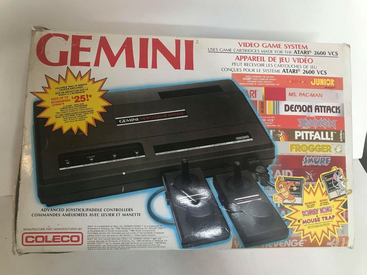 1983 COLECO GEMINI ATARI 2600 Electronic TV Computer Game System