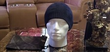 Fendi ROMA FF "Zucca" Print Blended in Black Beanie Skully with Dust bag.