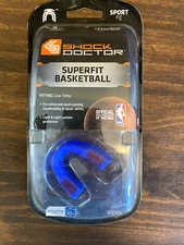 Shock Doctor Superfit Basketball Mouth Guard Youth Age 10-, Blue , Sport Fit