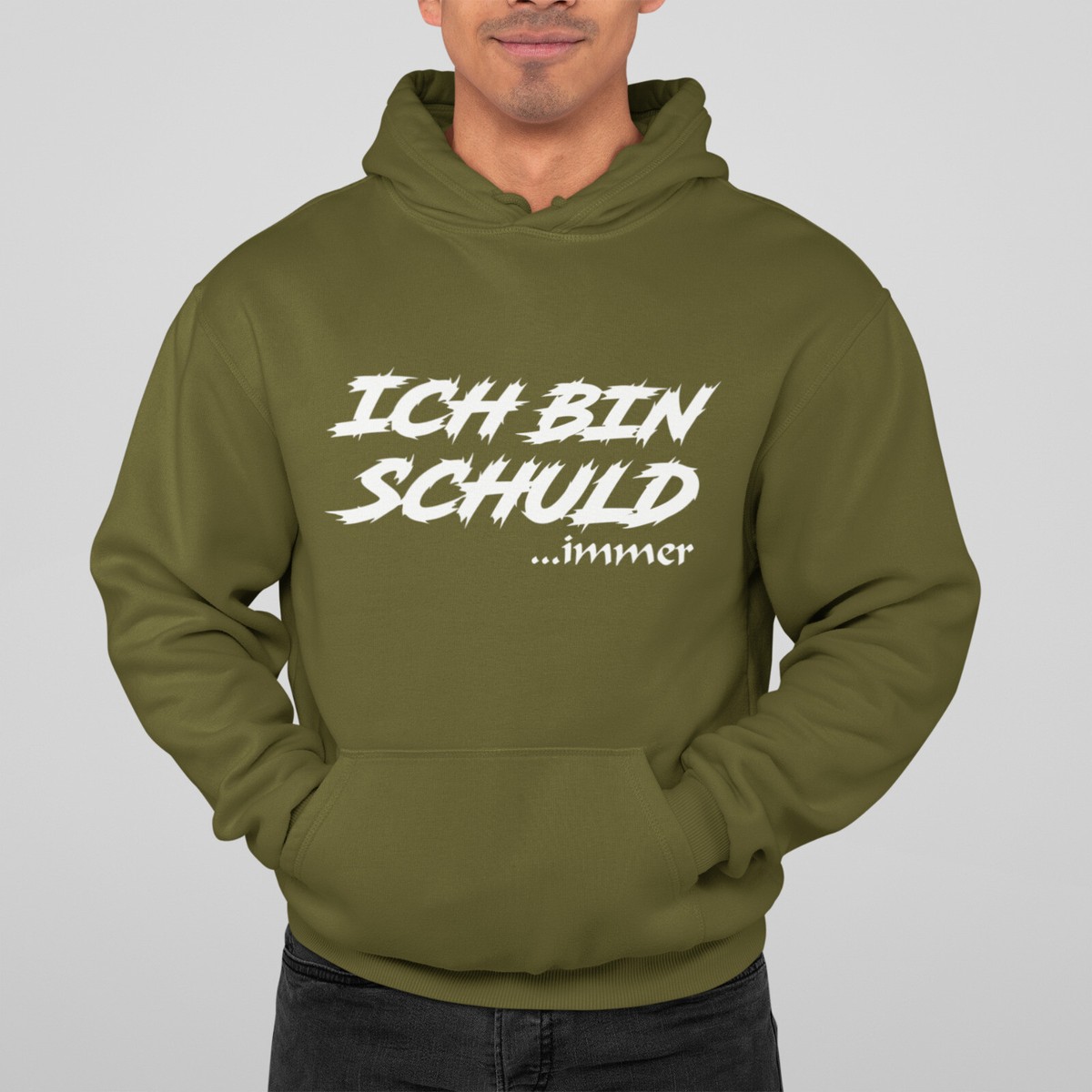 Hoodie Sprüche Ich bin Schuld Immer Fun Lustig Comedy Herren Hoodie mit  Spruch