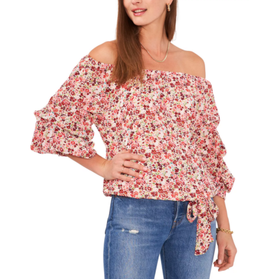vince camuto bubble sleeve blouse