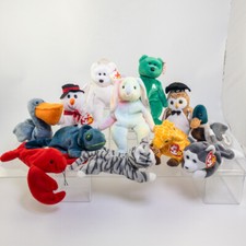 TY Beanie Babies Lot of 12 (Erin Halo Jake Twigs Scoop Hippie +6) *CANADIAN TTs*