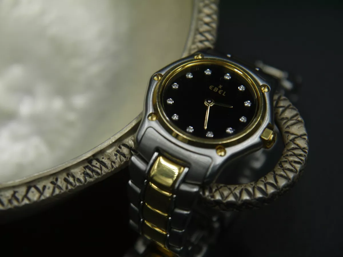 Ebel 1911 Ladies 18K and SS Quartz Watch with Diamonds 18K Gold and SS Bracelet