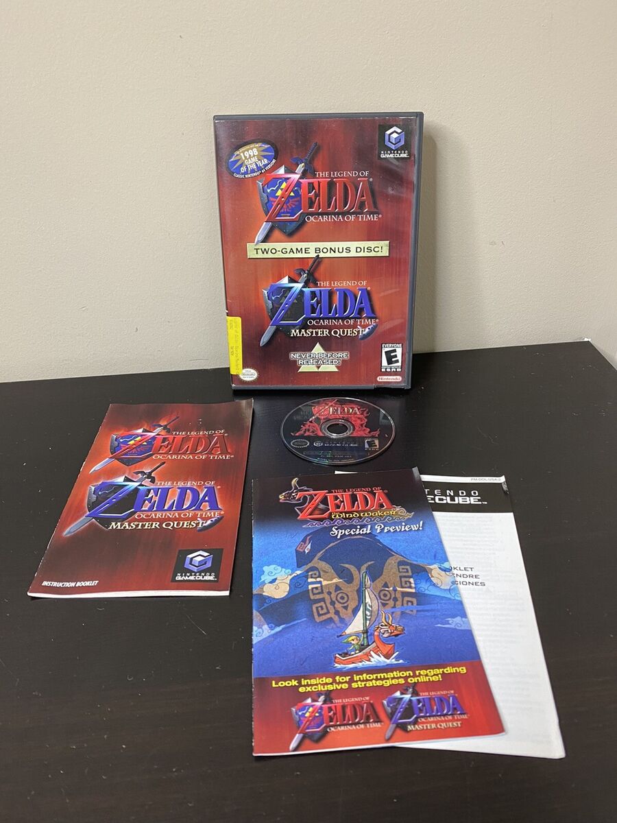 CIB LEGEND OF ZELDA OCARINA OF TIME MASTER QUEST NINTENDO GAMECUBE VIDEO  GAME