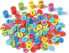 Place Value Disks, Early Math Skills, Set of 280 Pieces, Ages 6 