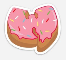 Wu-Tang Vinyl Donut Sticker - Waterproof vinyl die cut decal wu tang
