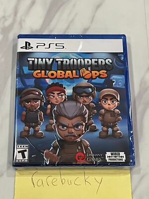 Tiny Troopers Global Ops (PS5) NEW SEALED Y-FOLD MINT, RARE US RELEASE, LRG!