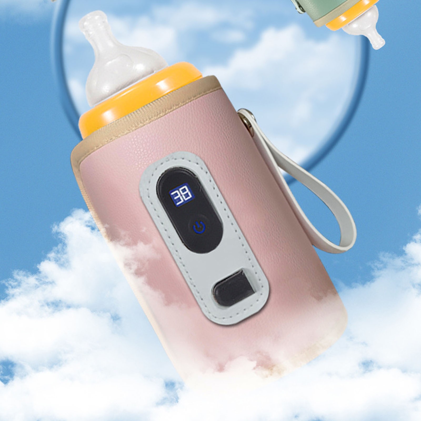 Milk Bottle Warmer Bag With LCD Display 5 Speed Temperature Adjustable Water MAI