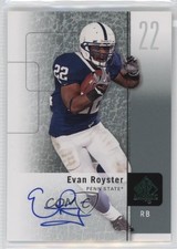 2011 SP Authentic Auto Evan Royster #62 Auto 11co