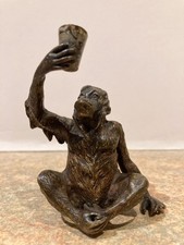 Rare Franz Bergman Austrian Cold Painted Bronze Ape or Monkey Ca.1900