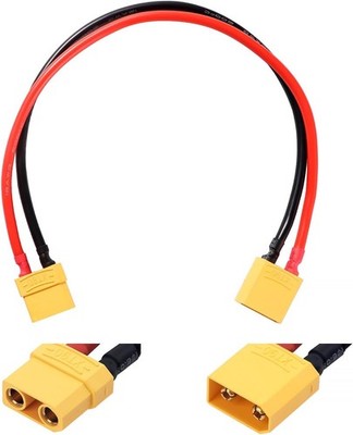 XT90 Verlängerungskabel, XT90 Stecker auf XT90 Buchse mit 30cm 12AWG Silikon
