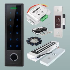 HOMSECUR IP66 APP WIFI Fingerprint Access Control Set Waterproof 180KG Mag Lock