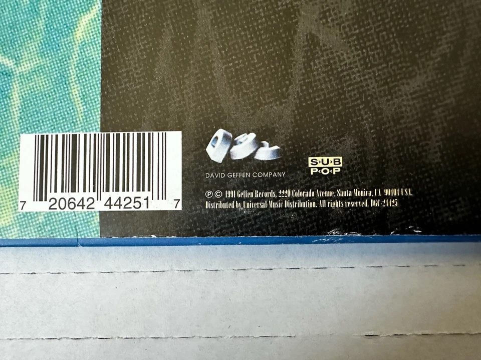 NIRVANA Nevermind LP DGC/Sub Pop Record Club 1991 VG+ ORIGINAL - Image 3 of 4