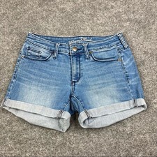 Universal thread Shorts Women's Size 2/26 mid rise light wash rolled y2k