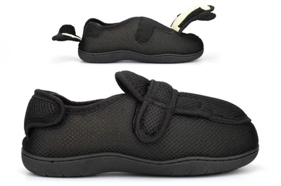 Mens Extra Wide Fit Slippers Extra Wide Slippers 12/13 Memory Foam Womens/Ladies - Image 1 of 4