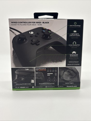 Power A Xbox Series X, Series S and Xbox One Wired Controller, Color Black New - Picture 3 of 6