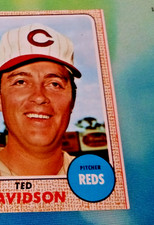 1968  TOPPS NRMT  2 dif red line yelllow line error  bob veale ted davidson 7048
