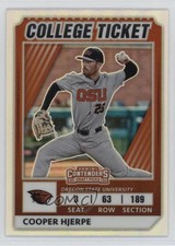 2022 Elite Extra Edition College Tickets Optic Holo Prizm Cooper Hjerpe fm0