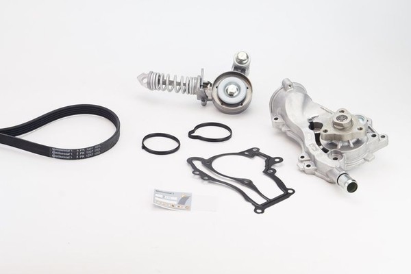 Continental Ctam Wasserpumpe + Keilrippenriemensatz 5PK1207WP2 FüR Opel-image