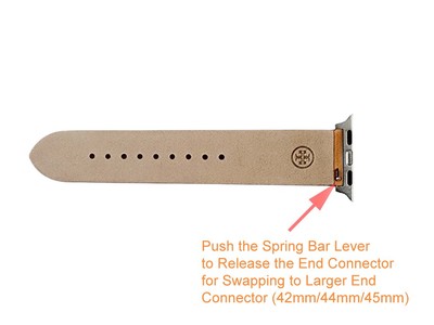Tory Burch Braided Leather Strap Apple Watch Band Case Size  display picture 3