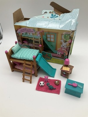 Lil Woodzeez Bunk Beds Bedroom Set 18 pieces Furniture Toys Lamp