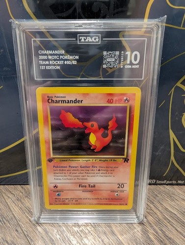 Charmander (1st Edition) graded TAG 10 for sale on eBay