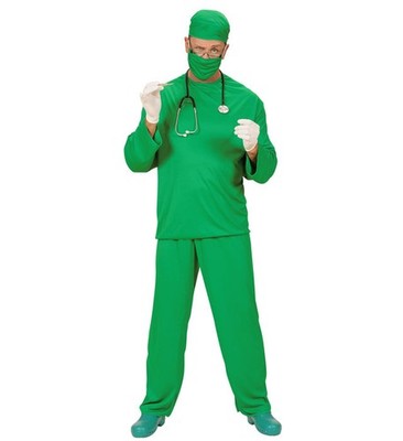 Widmann Doctor (Shirt, Pants, Lab Coat, Hat, Face Mask, Stethoscope) (158 cm / 1