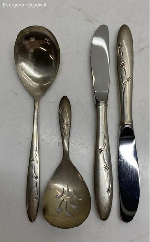 (F) Gorham Celeste Sterling Silver Spoons and Knives