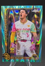 2025 Topps Chrome - Jackson Merrill #61 Aqua Raywave Refractor /199