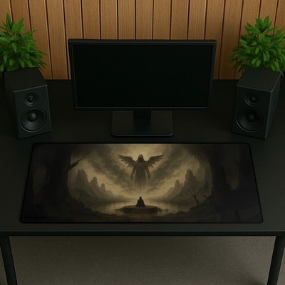XXL Gaming Mauspad 90x40 cm Angel Deskmat Großes Mousepad Schreibtischunterlage