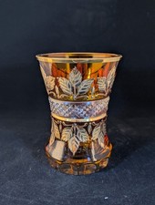 Großes Prunkglas Pokalglas Ranftbecher Steinelschliff+ Gold- Malerei, Böhmen