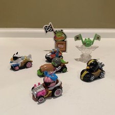 Lot 5 Angry Birds Micro Drifters Diecast Cars Rovio Go Telepod Kart Racers