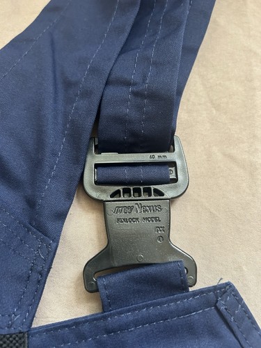 NWT Volvo Cars Work Bib Overalls Jumpsuit Pants Mechanic Garage Blue Engel 42.5 - Picture 7 of 8