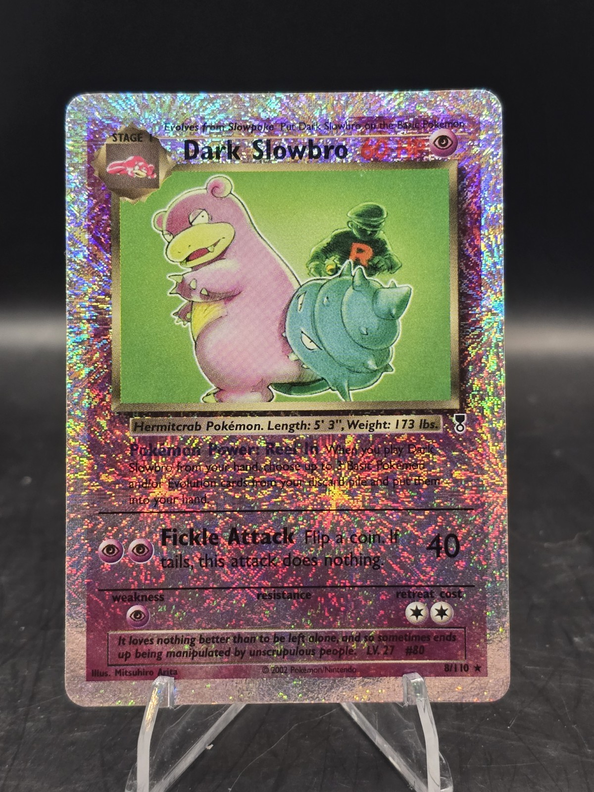 Pokemon TCG Dark Slowbro 8/110 Legendary Collection Reverse Holo LP