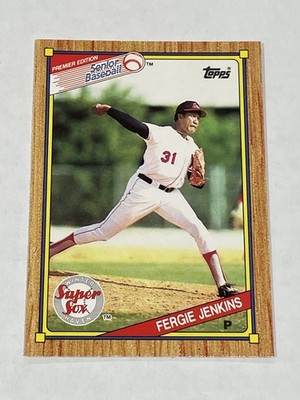 1989 Topps Senior League Baseball #119 - Fergie Jenkins - Winter Haven Super Sox
