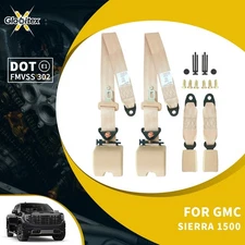 2 Set For GMC Sierra 1500 3 Point Safety Adjustable Seat Belt Straps Car Vehicle