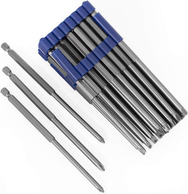 32Pc Extra Long Security Bit Set Tamper Proof Torx Star Tri Wing Pozi W Holder