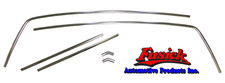 1970-1972 Cutlass Supreme Roof Gutter Drip Rail Trim Molding Kit Stainless 6 Pcs