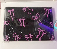 Pink Bow Pattern Dustproof Rigid Plastic Shell Case for MacBook Pro 14 Inch Case