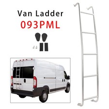 Stainless Steel 5 Step Van Ladder 093PML For Dodge Ram ProMaster High Roof 14-25